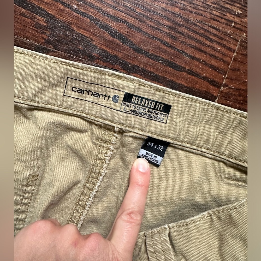 men’s carhartt 34x32 cargo pants